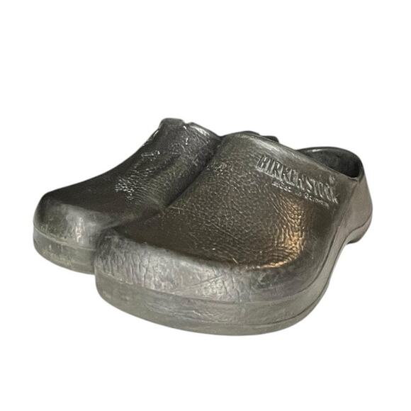 Womens Birkenstock Profi-Birki Slip-On Rubber Mule Clog Shoes Size 39 Black - Picture 2 of 6